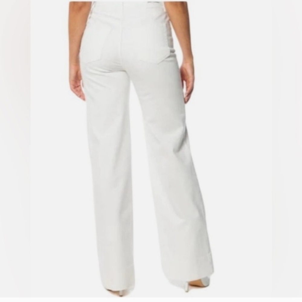 Juicy Couture" Lunita" Y2K Wide Leg High Rise Jeans in White. Size 24 NEW! - Picture 3 of 9
